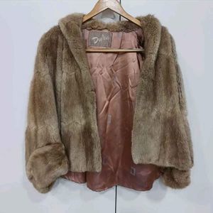 Vintage Designer Duplers Fur Cape Jacket Coat One Size